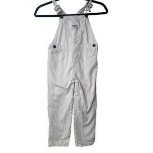 OshKosh B'gosh Pink Denim Heart Pocket Overalls - Toddler Girl Size 5T